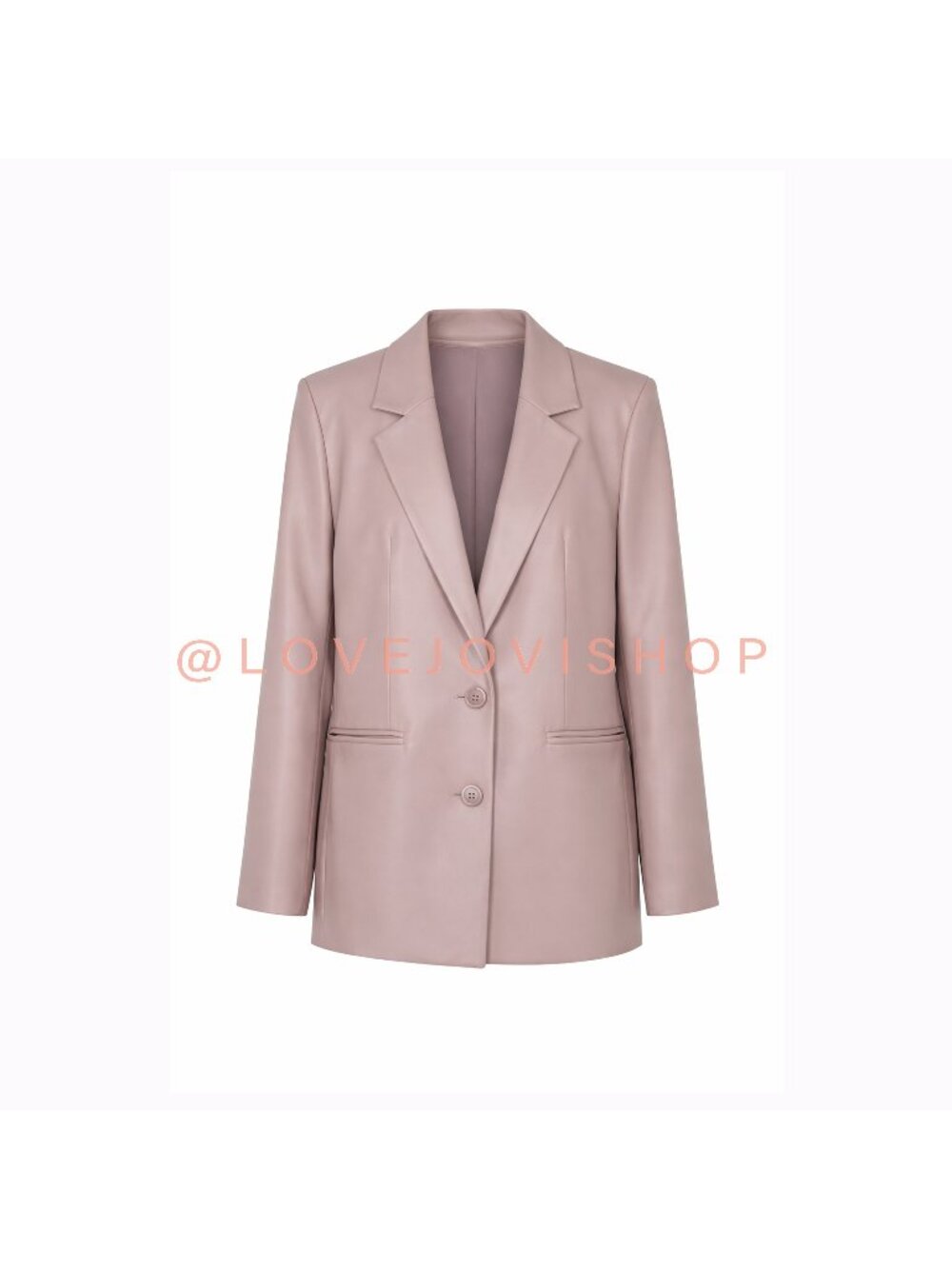 Blazer | Halogen Faux Leather Lilac Purple | Feminine Minimalist Spring Layer XL